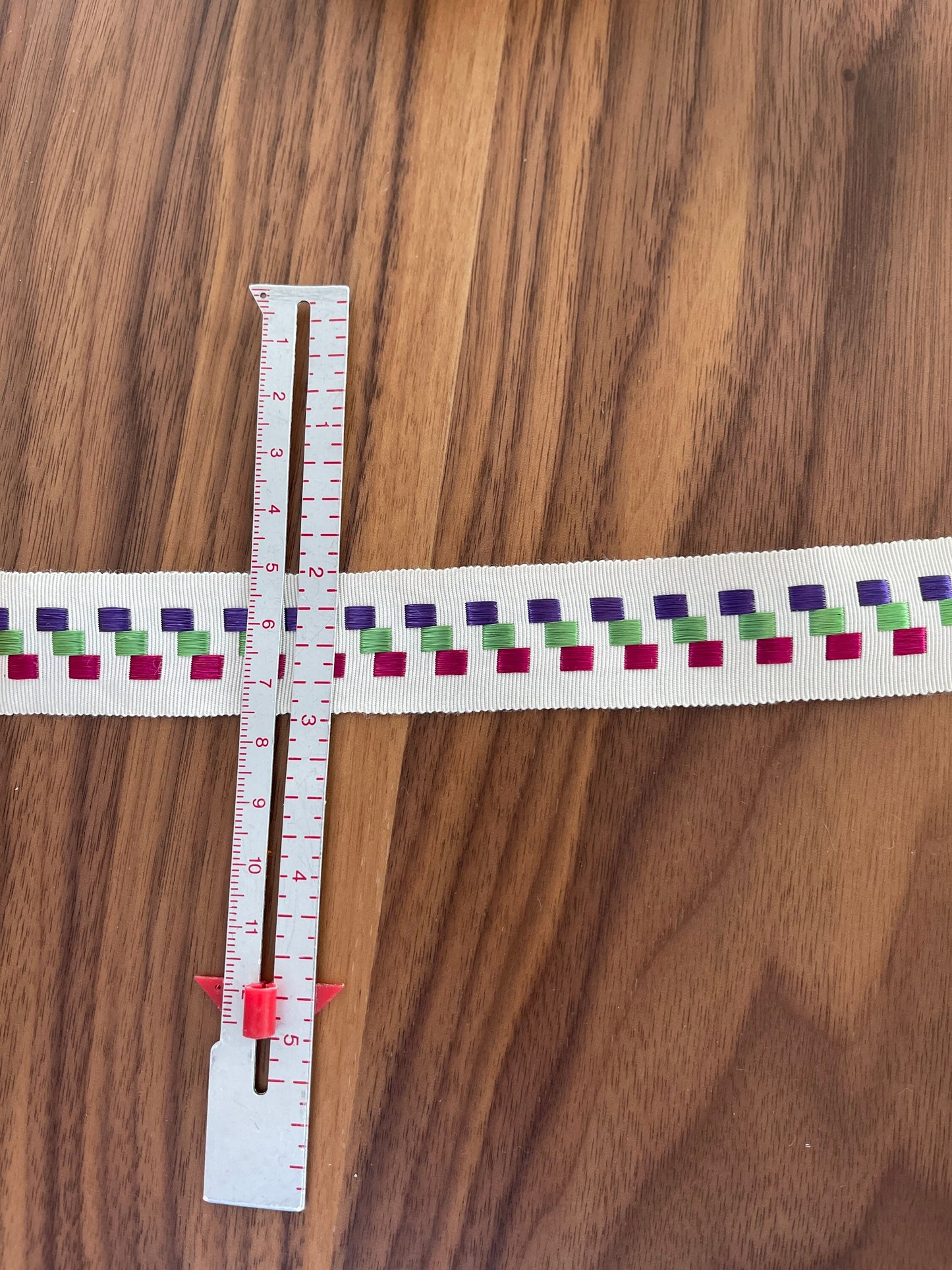Vintage Embroidered Grosgrain Ribbon
